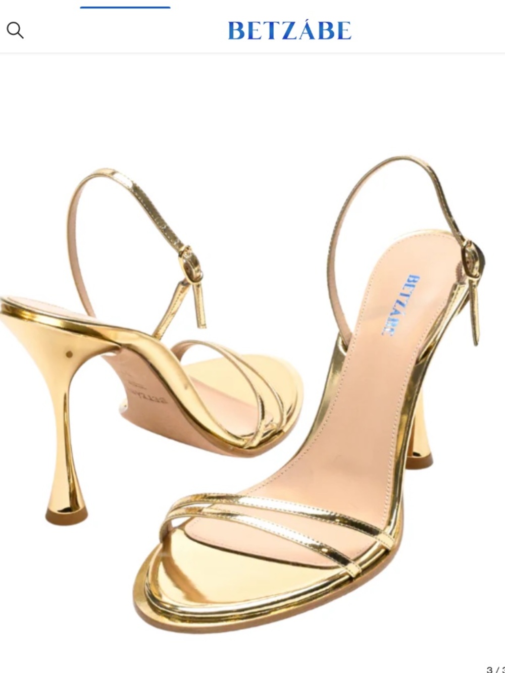 Betzabe heels gold